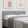 vidaXL Headboard with Headboard Light Grey 144 cm Faux Leather