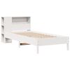 vidaXL Bookcase Bed without Mattress White 90x190 cm Single Solid Wood Pine