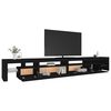 vidaXL TV Cabinet with LED Lights Black 290x36.5x40 cm