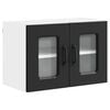 vidaXL Kitchen Cabinet with Storage Kalmar 2 pcs Black 60 x 31 x 40 cm