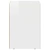 vidaXL Bedside Table High Gloss White 29.5 x 35 x 50 cm