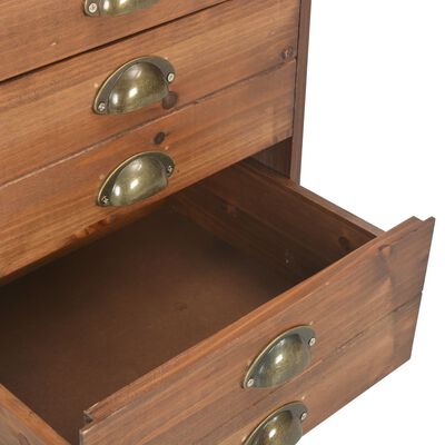 vidaXL Bedside Cabinet 40x35x60 cm Solid Fir Wood