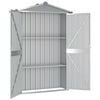 vidaXL Garden Shed Grey 116x45x175 cm Galvanised Steel