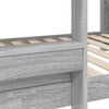 vidaXL Bunk Bed for Kids Grey Sonoma 100 x 190 cm Engineered Wood