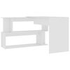 vidaXL Corner Desk White 200x50x76 cm Engineered Wood
