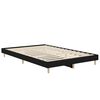 vidaXL Bed Frame without Mattress Black 120x190 cm Small Double Engineered Wood