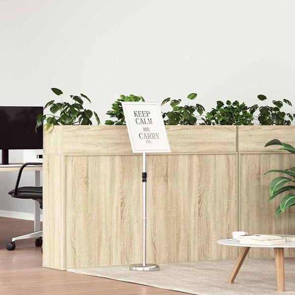 vidaXL Trade Show Displays Silver 30 x 25 x 128 cm Aluminum