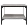 vidaXL Coffee Table Grey Sonoma 55x55x40 cm Engineered Wood