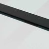 vidaXL Sliding Door with Hardware Set Black 76x205 cm ESG Glass
