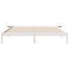 vidaXL Bed Frame with Side Tables White 200 x 220 cm Solid Pine Wood