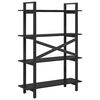 vidaXL Bookshelf Black Oak 100 x 33.5 x 140 cm Engineered Wood