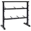 vidaXL Dumbbell Rack Black 99 x 45 x 95.5 cm Powder-Coated Steel