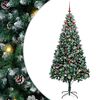 vidaXL Artificial Christmas Tree with 300 LEDs with Stand Green 240 cm