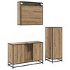 vidaXL Bathroom Furniture Set 3 pcs Artisan oak Engineered wood