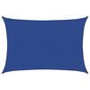 vidaXL Sunshade Sail 160 g/m&sup2; Rectangular Blue 5x6 m HDPE