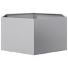 vidaXL Garden Planter Hexagon 104x90x45 cm Galvanized Steel