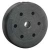 vidaXL Weight Plates 4 pcs Black Ø 21.5 x 3.8 cm