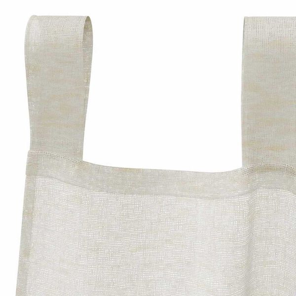 vidaXL Voile Curtain with Curtains 2 pcs Cream 245 x 140 cm Polyester