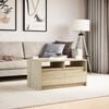 vidaXL Coffee Table with LED Lights Sonoma Oak Engineered Wood