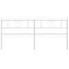 vidaXL Metal Headboard White 200 cm