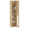 vidaXL Highboard Sonoma Oak 34.5x34x180 cm Engineered Wood