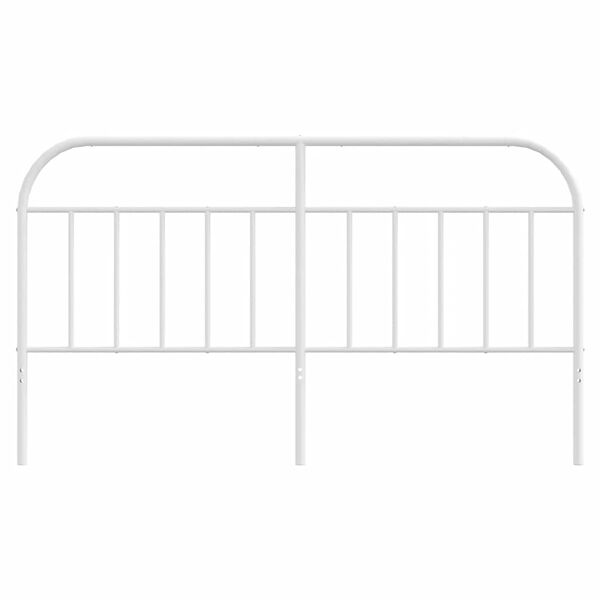 vidaXL Metal Headboard White 180 cm