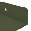 vidaXL Floating Shelf 4 pcs Olive Green 100 x 9 x 2.5 cm Steel