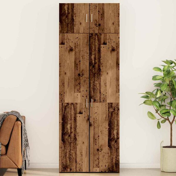 vidaXL Storage Cabinet 3 pcs Old Wood