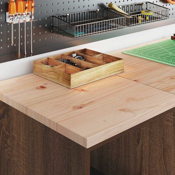 vidaXL Garage Storage Cabinet Brown Oak 40x51x85 cm Solid Wood Pine