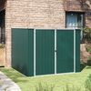 vidaXL Garden Shed Green 195x198x159 cm Galvanised Steel