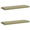 vidaXL Bench Cushions SOEST 2 pcs 100% Polyester Light Green