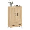 vidaXL Highboard Sonoma Oak 69.5x31x115 cm Engineered Wood