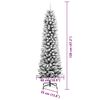 vidaXL Artificial Christmas Tree with 150 LEDs with Stand White 120 cm