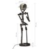 vidaXL Stand Lamp with Motorbike Headlight Doll Shape E27