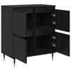 vidaXL Storage Cabinet 3 pcs Black Oak 60 x 35 x 70 cm