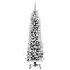 vidaXL Artificial Christmas Tree with 150 LEDs with Stand White 150 cm