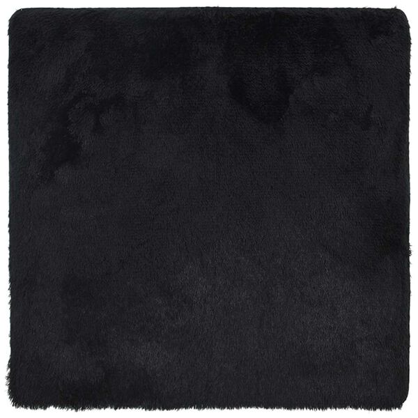 vidaXL Shaggy Rug High Pile NAVARRA Black 240x240 cm Polyester