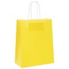 vidaXL Paper Bags 50 pcs with Handles Yellow 18x8x22 cm