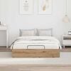 vidaXL Ottoman Bed Frame Artisan Oak 140 x 200 cm Engineered Wood