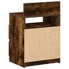 vidaXL Bedside Cabinet with 2 Drawers Smoked Oak 40x33x60 cm