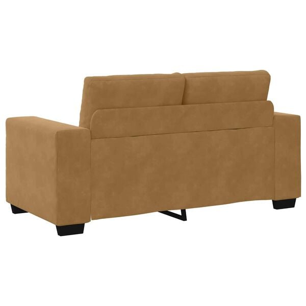 vidaXL Sofa Brown 160 x 77 x 82 cm Fabric