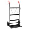 vidaXL Hand Trolley Black and Red 63 x 43.5 x 110 cm Steel