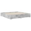 vidaXL Bed Frame Concrete Grey 200 x 200 cm Engineered Wood