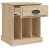 vidaXL Bedside Cabinet Sonoma Oak 43x36x50 cm
