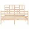 vidaXL Bed Frame without Mattress 140x190 cm Solid Wood