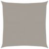 vidaXL Sunshade Sail 160 g/m&sup2; Square Light Grey 5x5 m HDPE