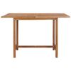 vidaXL Garden Table 120x120x75 cm Solid Teak Wood