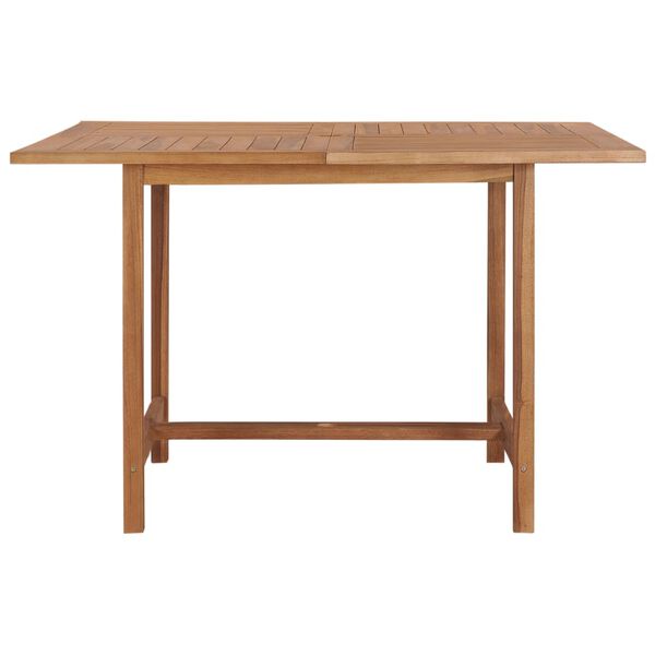 vidaXL Garden Table 120x120x75 cm Solid Teak Wood