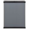 vidaXL Garden Waste Cabinet Grey and Black 68x40x85 cm PP