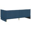 vidaXL Corner Bed Frame with Headboard Blue 100 cm x 200 cm Velvet